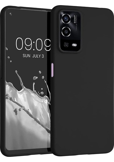 Ekılıf - Oppo A55 4g Uyumlu Kılıf Mat Soft Premier Silikon Kapak - Siyah