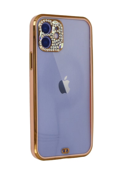 Apple iPhone  Uyumlu,  12 Kılıf Liva Taşlı Silikon - Pembe