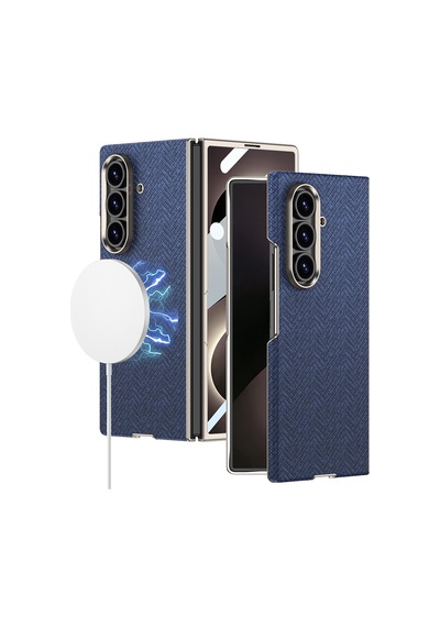 Teleplus Samsung Galaxy Uyumlu Z Fold 8 Ultra Kılıf M-safe Şarj Özellikli Zore Kıpta Kpt-11 Sert Pc Kapak