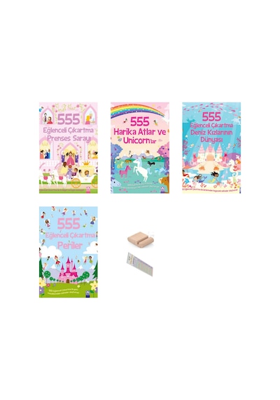 555 Eğlenceli Çıkartma - Periler - Prenses Saray -atlar Ve Unicornlar- Deniz Kızları +telefon Tutucu