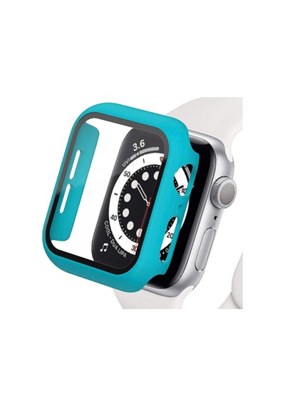 Apple Watch 38 Mm Kasa Ve Ekran Koruyucu Kılıf Mavi Çok Renkli