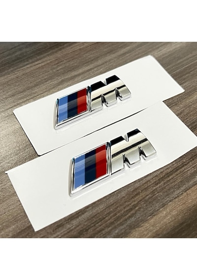 Çamurluk Bmw M Amblem Logo, Krom Metal, 1. Sınıf