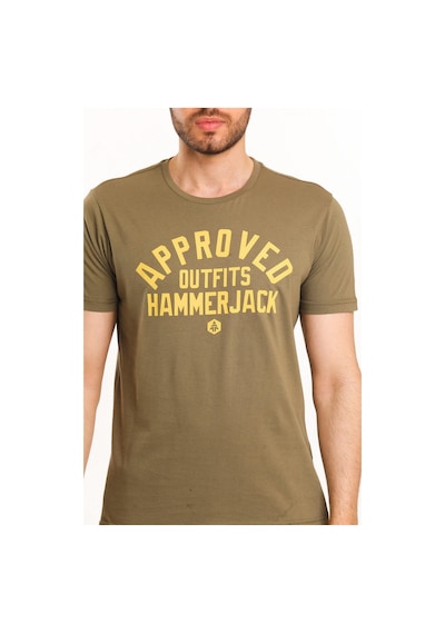 Hammer Jack Frodi Bisiklet Yaka Erkek Tshirt Yeşil 602 T14-e Çok Renkli
