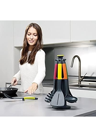 Joseph Joseph 10118 Elevate Renkli Döner Standlı 6 Lı Servis Seti