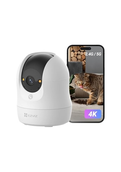 4k 8mp Wifi Kablolu İç Mekan Kamerası, 360 , Çhassasiyet Düğmesi, Renkli Gece Görüşü, İki Yönlü Ses, İnsa