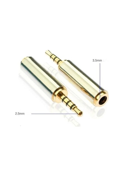 Platoon 2.5mm Erkek 3.5mm Dişi 4 Boğum 3 Çizgi Kulaklıklı Mikrofon Çevieici