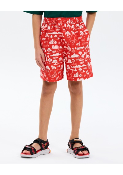 Skechers B 5 Inch Swimshort Büyük Erkek Çocuk Kırmızı Deniz Şortu Sk2610071-0120 Kırmızı