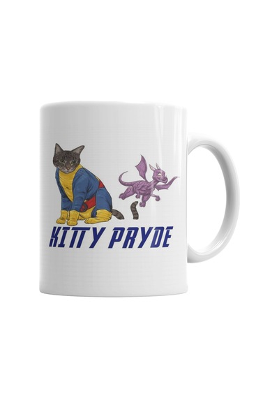 Kitty Pryde Lince Negra Cat Kedi Kupa Bardak Porselen Karışık