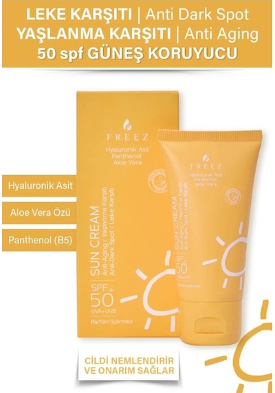 Freez Leke Ve Koruyucu Güneş Kremi SPF50+ 50 ML