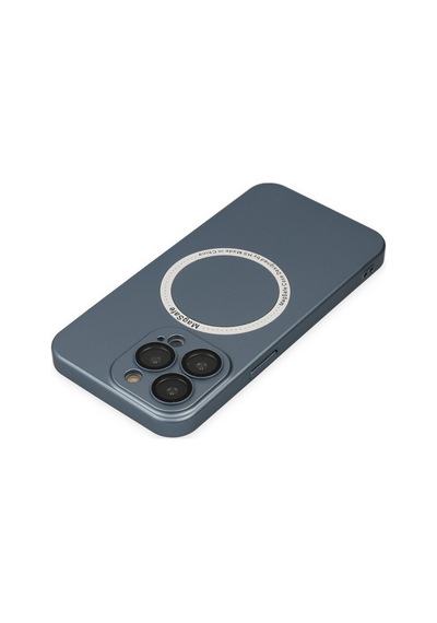 Apple Uyumlu - iPhone 13 Pro Kılıf Jack Magneticsafe Lens Silikon - Sierra Blue