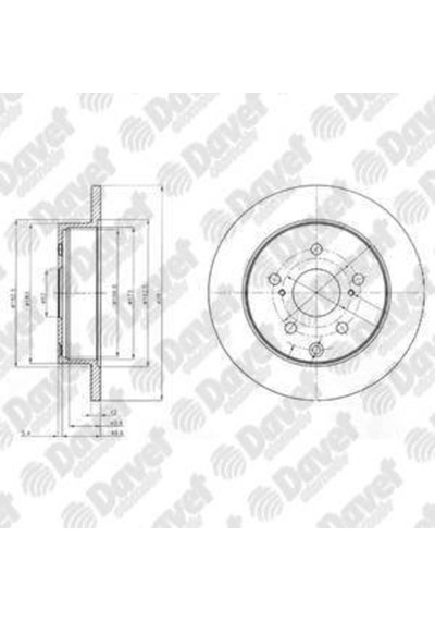 Fren Dıskı Arka Rav4 06 281mm
