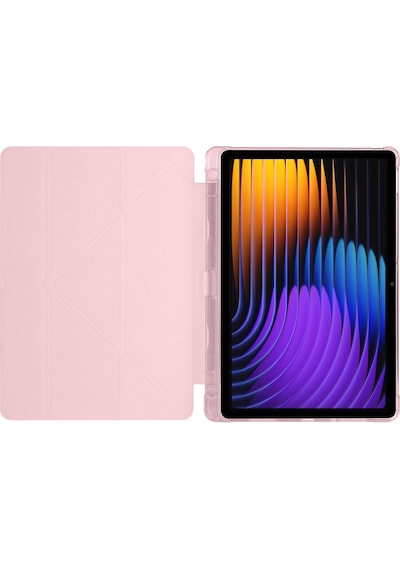 Xiaomi Pad 7 Pro / Pad 7 Kılıf Katlanır Kalem Bölmeli Silikon Standlı Uyku Modlu Akıllı Kapak Kapaklı Kılıf