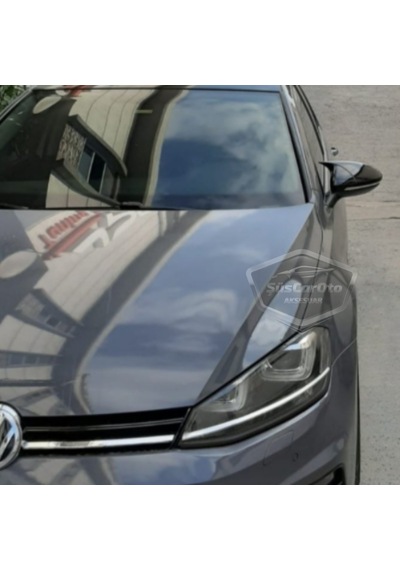 ŞüsCarOto Vw Golf 7 7.5 2012-2020 Batman Yarasa Ayna Kapağı Piano Black ABS Plastik (00)