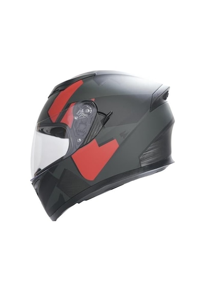 Rhkc 316 Full Face Motosiklet Kaskı Kırmızı - Mat Siyah