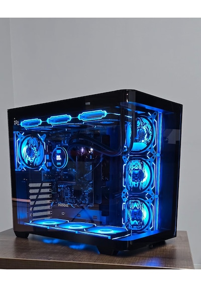 Anime Karakterli 7 Argb Fanlı 750w 80+ Powerlı Siyah Akvaryum Kasa