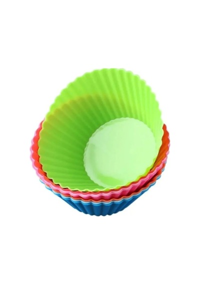 Silikon Mini Kek Kalıbı 18 Adet Muffin Kek Kalıbı Plastik Pembe Diğer