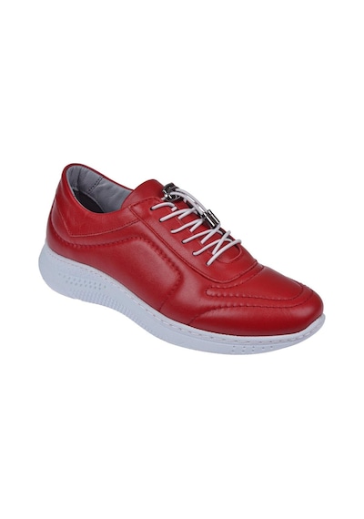 Pullman Hakiki Deri Comfort Kadın Ayakkabı Yna-1185 Kırmızı-kırmızı Kırmızı