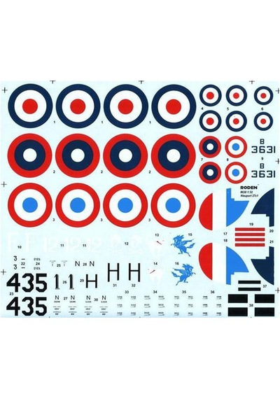 Roden 630 1/32 Ölçek, Nieuport 27-49721