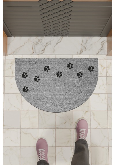 Rugmood Modern Dijital Paspas Gri Çoklu Pati Paspas - Kapı Önü Paspası