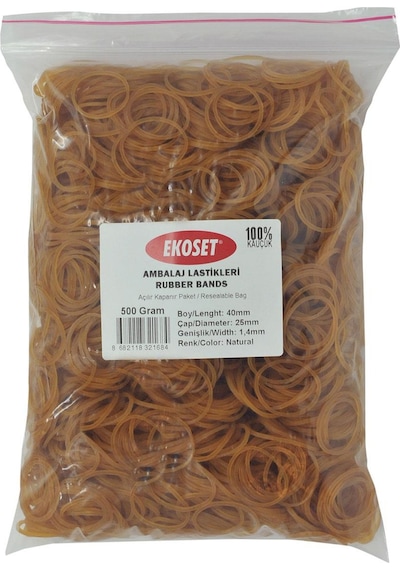 Ekoset 40Mm Paket Ambalaj Toka Maydonoz Para Lastiği 500 Gram