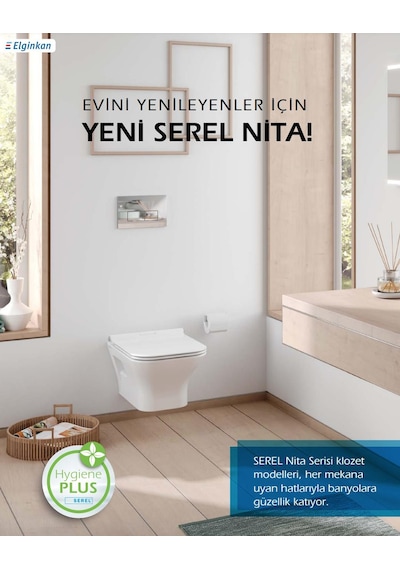 Serel Nita 52 Cm Asma Klozet Kapak Hariç NT10ODS110H