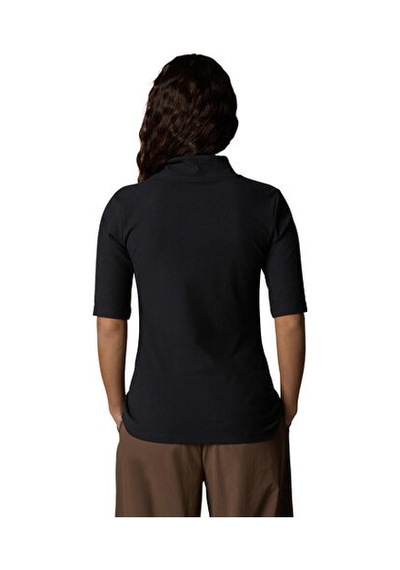 The North Face W S/s Mock Neck Slim Tee Kadın Outdoor Tişörtü Nf0a89c3jk31 Siyah SIYAH Siyah