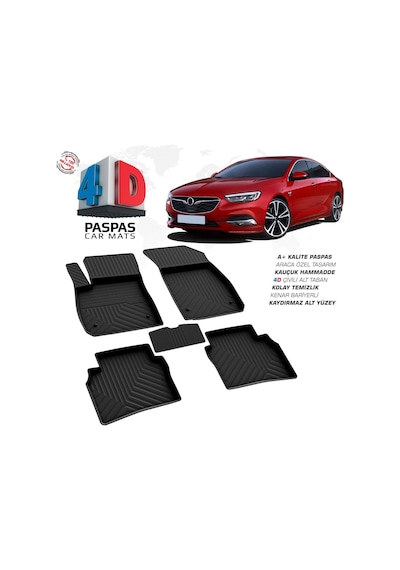 Opel Insignia 4d Araca Özel Havuzlu Kauçuk Paspas 2017 Ve Üzeri
