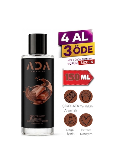 150 Ml Çikolata Aromalı Yoğun Kayganlaştırıcı Jel Uzun Süreli Pürüzsüz Ve Kontrollü Kullanım