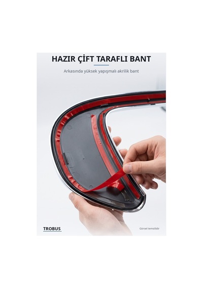 Citroen Nemo 2007 Ve Sonrası Uyumlu Krom Stop Çerçevesi 2 Parça Abs Krom