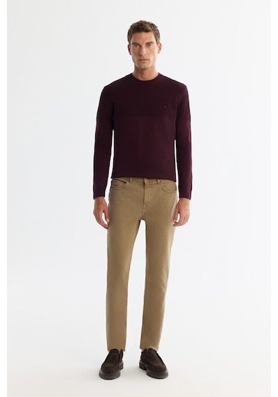 Avva Erkek Kamel Klasik Bel Parça Boya Yıkamalı Elastan Berlin Slim Fit Jean Pantolon A42y3500 Camel