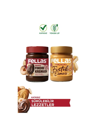 Kakaolu Fındık Kreması 315 G + Ballı Fıstık Ezmesi 300 G