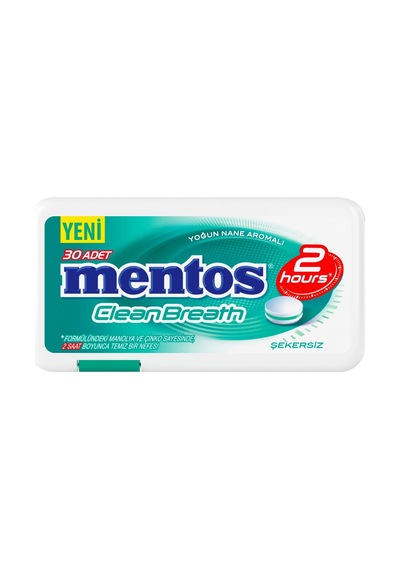 Mentos Cleanbreath 21g Yoğun Nane - 2 Saat Temiz Nefes Ferahlığı 3'li Ekonomik Paket - 3 Adet Tarı