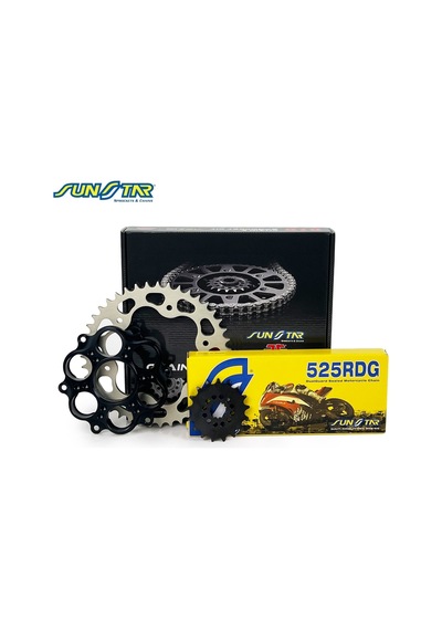 Sunstar Zincir Dişli Seti Ducatı Dıavel S 1260 Cc 2018-2020 / Zincir : Sunstar 525rdg Çelik -112 / Dişli: Sunstar 15t-43t
