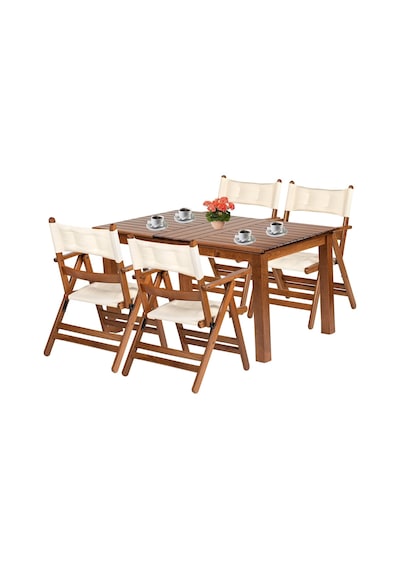 Marmaris Ahşap Bahçe Balkon Seti: 80X140 Sabit Masa + 4 Sandalye (553272459) Marmaris Ahşap Bahçe Balkon Seti: 80X140 Sabit Masa + 4 Sandalye (553272459)
