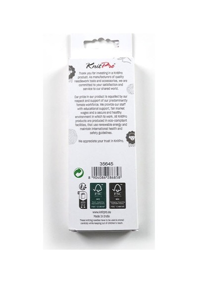 Knitpro Basix Birch Huş Ağacı Şiş Ucu Basix Beech Normal I.chng Ndl 12.00mm 35645