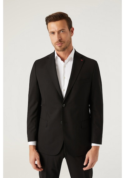 D's Damat Ds Damat Comfort Fit Siyah Düz Takim Elbise 5he05ob35604m 001