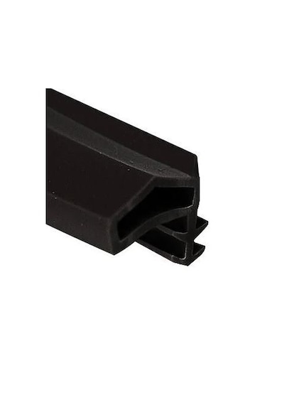 Yumuşak Pvc Kasa Fitili Piramit Yan Tırnaklı Kulaklı Düz Siyah