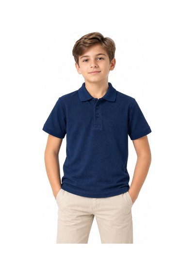 Baglan Erkek Lacivert Polo Yaka Tişört 14-17 Bgl-st05696