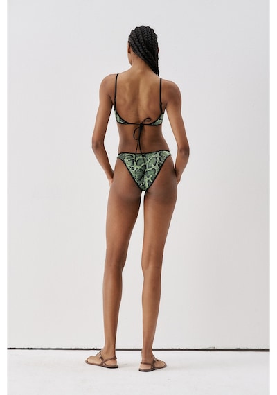 Sagaza Studio Ss6056 Yılan Desenli Bikini Set Yesıl