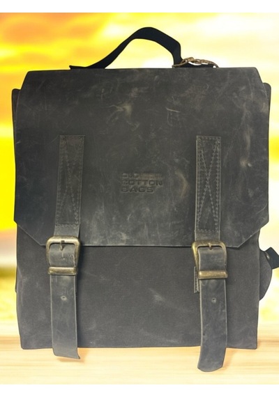 Old Cotton Cargo Vintage Kanvas Su Geçirmez Design Unisex Laptop Bölmeli Gezi Okul Seyahat Kamp Sırt Çantası 29x35cm Gri - Siyah Old Cotton Cargo Vintage Kanvas Su Geçirmez Design Unisex Laptop Bölmeli Gezi Okul Seyahat Kamp Sırt Çantası 29x35cm Gri - Siyah