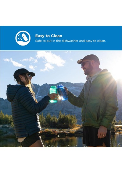 Nalgene İçecek Şişesi 'wh Sustain' - 1 L Pastel Yeşil Çok Renkli