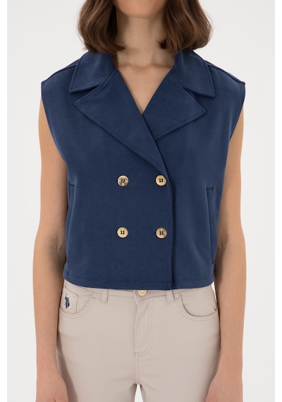 U.S. Polo Assn. Kadın Lacivert Örme Yelek 50300764-VR033