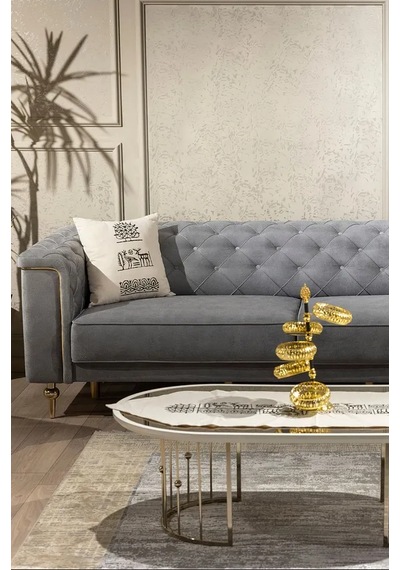 Hitit Desen El Baskısı Kırlent Kılıfı 2 Li Set 45x45 Cm %100 Orga