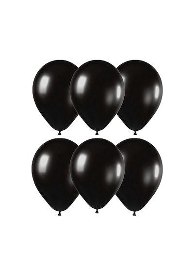 Gemar Metalik Balon Ithal 100'Lü Siyah