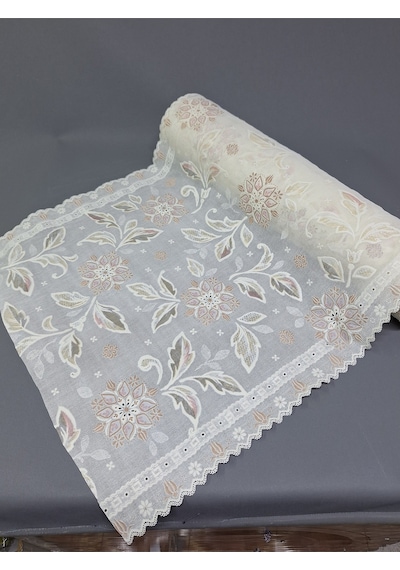 Pvc Küpür Dantel Raf Ve Dolap Örtüsü Runner Kahverenği Kpr1123k 50 X 100