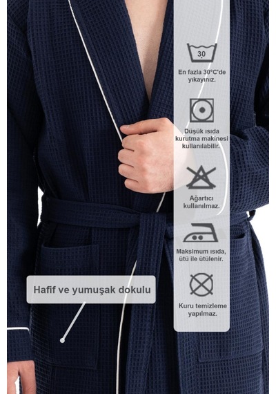 Unisex Soho Pike Bornoz - Lacivert
