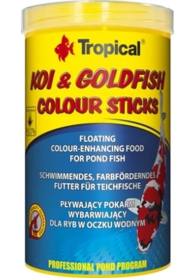Tropical Koı&goldfısh Colour Stıcks Pusz. 1000ml/80g