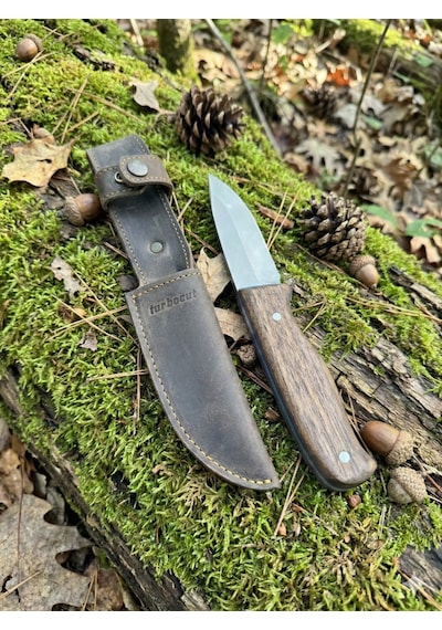 Turbocut Premium Kamp Bıçağı Kahverengi - Gümüş