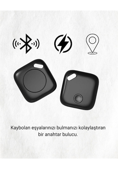 Techmrt Apple iOS & Android Uyumlu Smart Tag Uzun Pil Ömrü Bul Uygulaması İle Entegre Akıllı Takip Cih