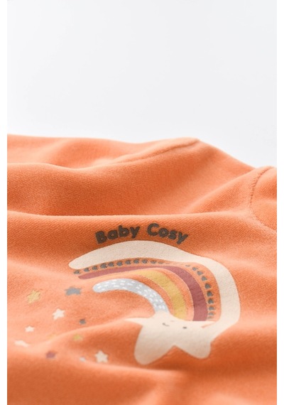 BabyCosy Bebek Yıldız Kadife Ayaklı Tulum 001